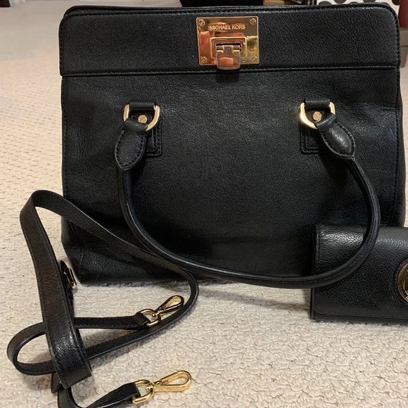 MK ASTRID Leather Satchel - Picture 3 of 7